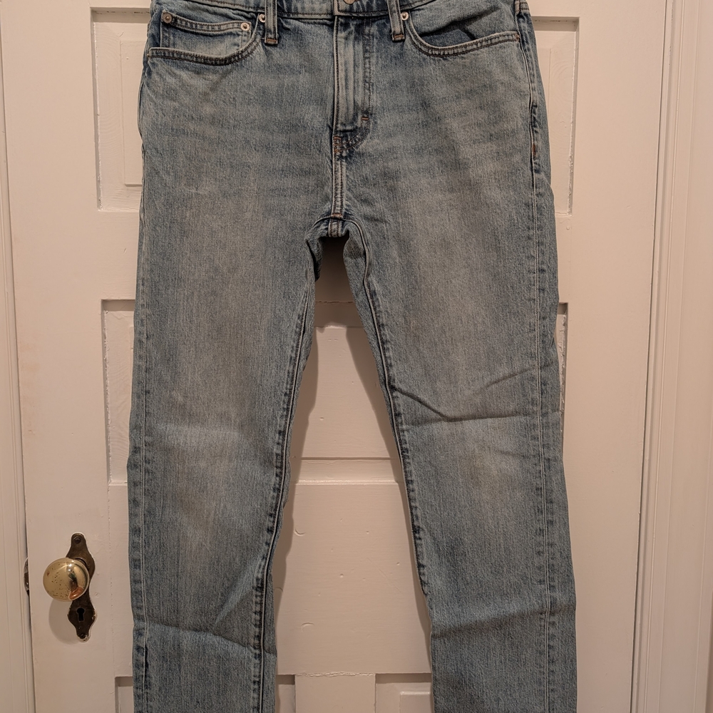 J. Crew Factory Straight-Leg Jeans with Vintage-Inspired Wash